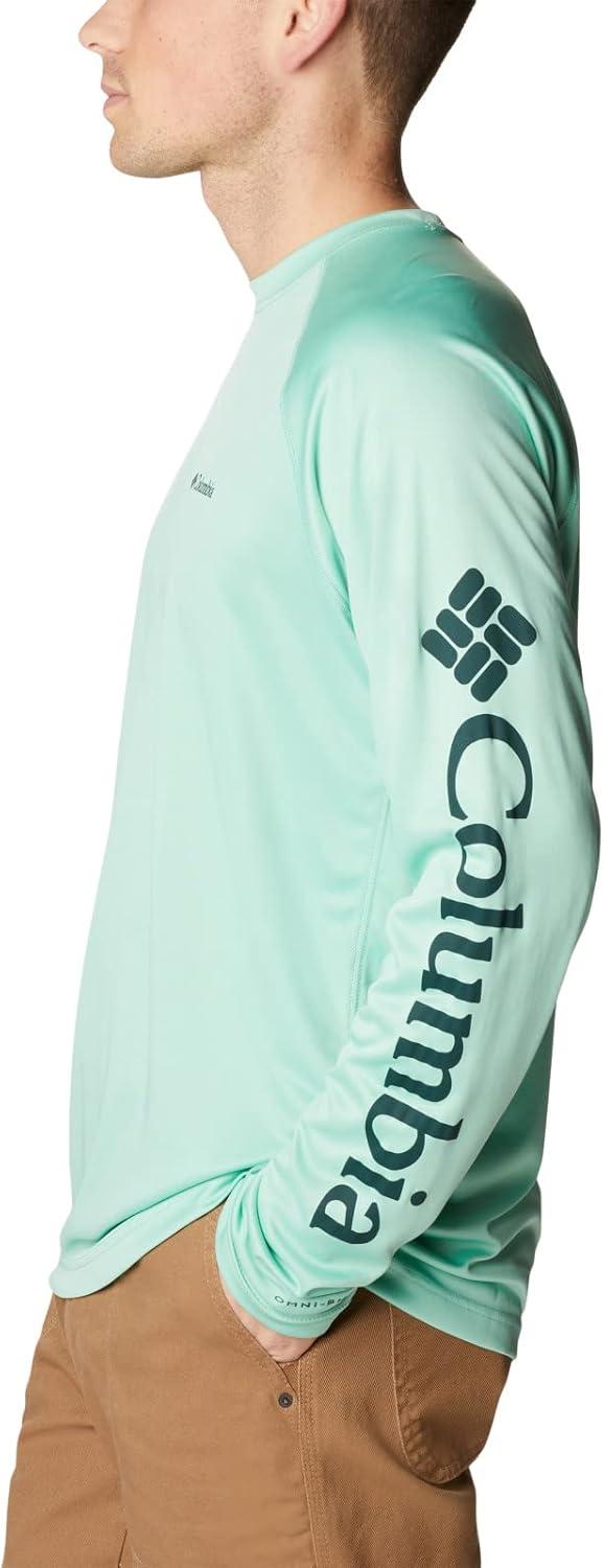 imageColumbia Mens Fork Stream Long Sleeve ShirtKelpSpruce Logo