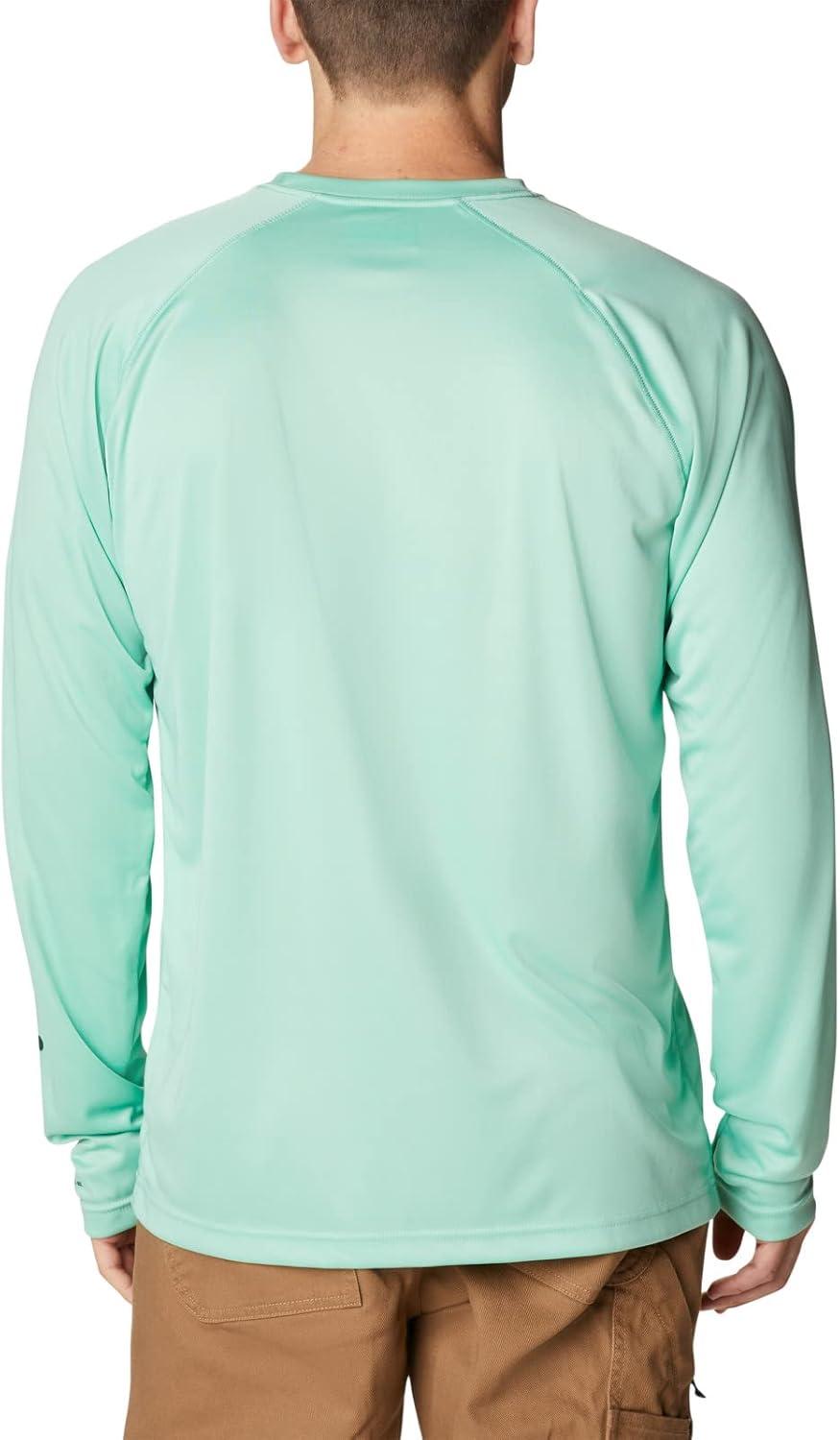 imageColumbia Mens Fork Stream Long Sleeve ShirtKelpSpruce Logo