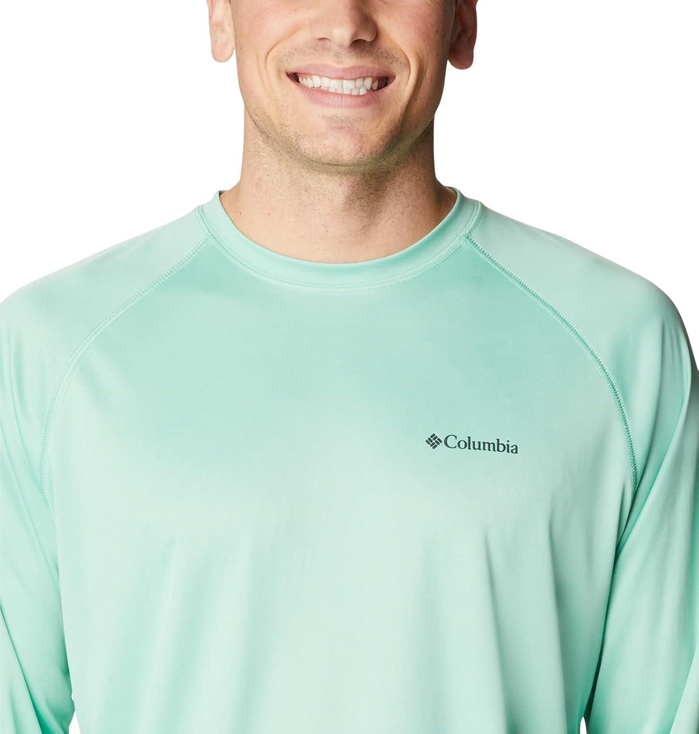 imageColumbia Mens Fork Stream Long Sleeve ShirtKelpSpruce Logo
