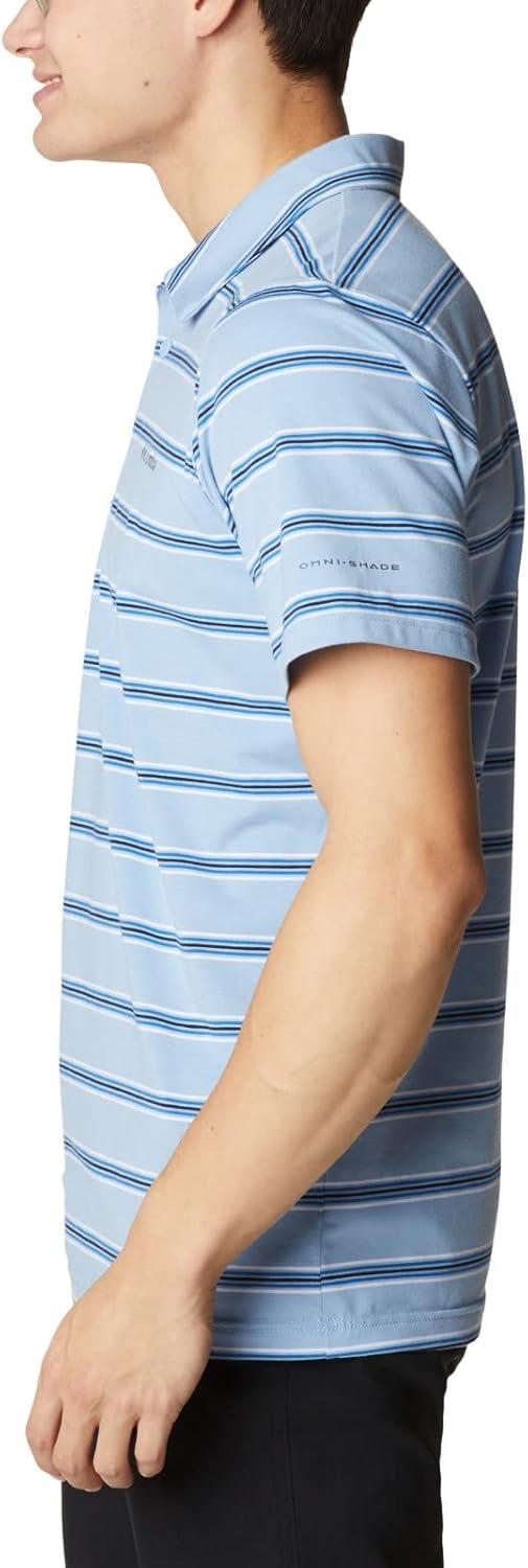 imageColumbia Mens Hike PoloHiking ShirtJet Stream Scattered Stripe